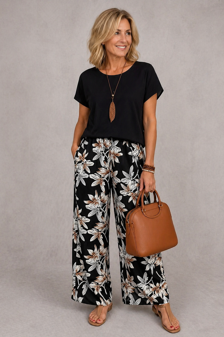 Rosie | Set Elegante a Due Pezzi con Fantasia Floreale