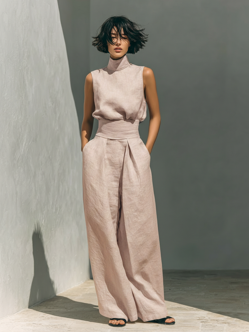 Chloé - Completo in cotone e lino