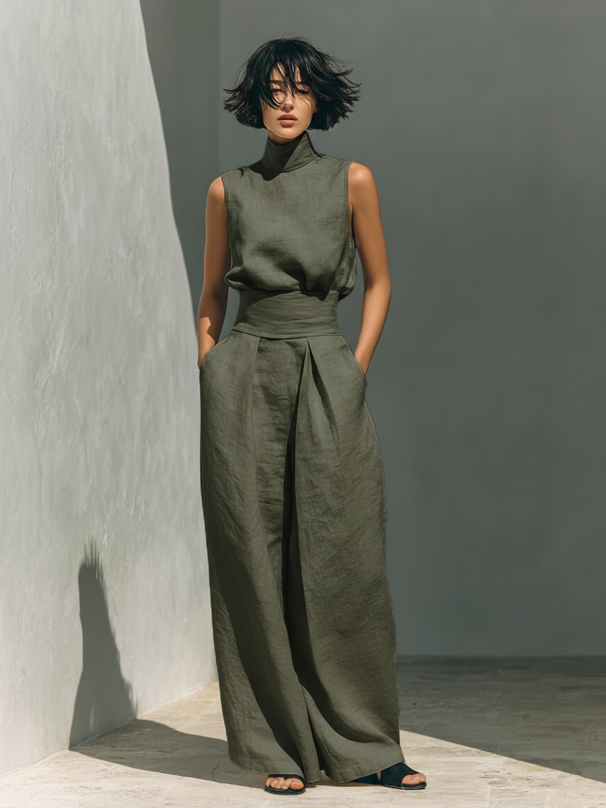 Chloé - Completo in cotone e lino