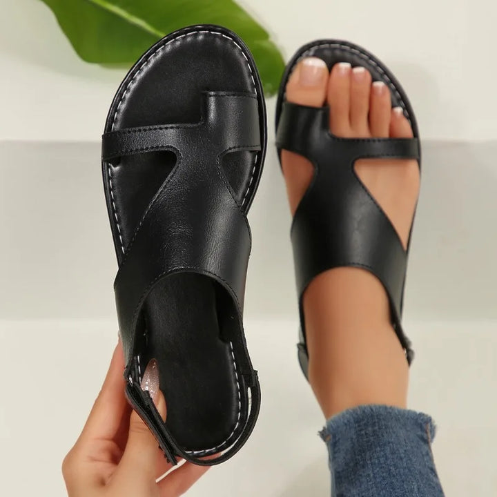 Nuove Sandali Piatte da Donna 2026 Sandali Estivi con Fibbia Sandali Open Toe Retro Casual Stile Romano Sandali da Donna Zapatos De Mujer