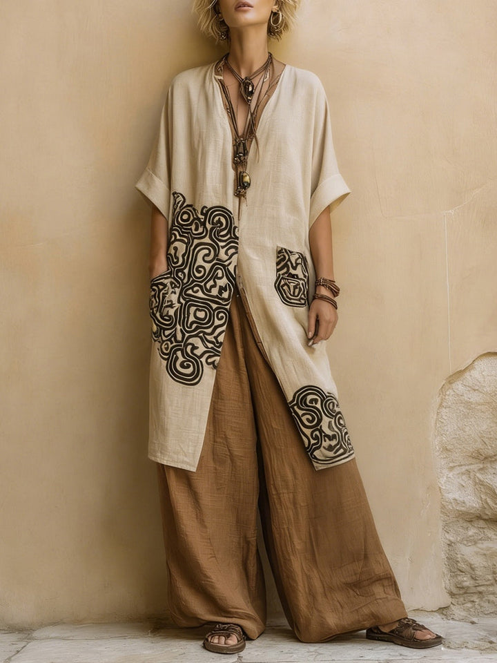 Zara Set Tre Pezzi con Motivo Tribale