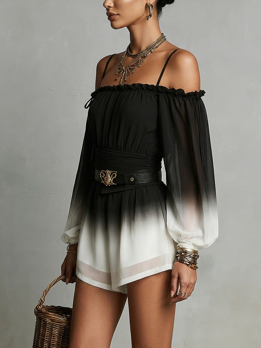 Tuta in Chiffon Bianca